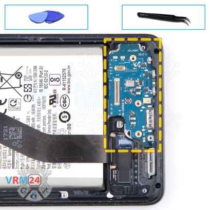 How to disassemble Samsung Galaxy S21 Ultra SM-G998, Step 13/1