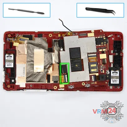 How to disassemble HTC Desire 600, Step 10/1