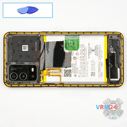 How to disassemble Oppo A55, Step 6/1