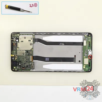 How to disassemble Xiaomi RedMi 3, Step 8/1