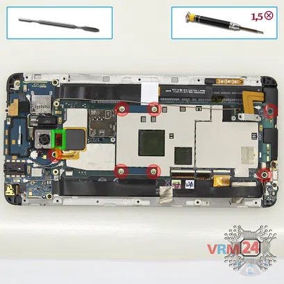 How to disassemble HTC One Max, Step 6/1