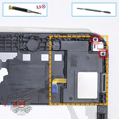 How to disassemble Samsung Galaxy Tab 4 10.1'' SM-T531, Step 13/1