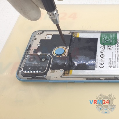 How to disassemble Oppo A15s, Step 4/3