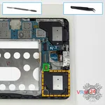 Cómo desmontar Samsung Galaxy Tab Pro 8.4'' SM-T325, Paso 7/1