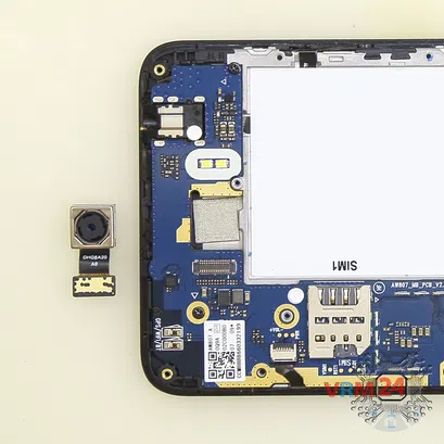 How to disassemble Huawei Y5II, Step 6/2