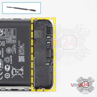 How to disassemble Asus ZenFone Max Pro (M2) ZB631KL, Step 11/1