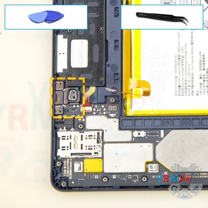 Cómo desmontar Huawei Mediapad T10s, Paso 11/1