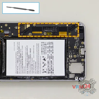 How to disassemble BlackBerry KEYone, Step 12/1