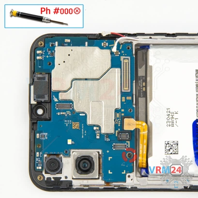 Cómo desmontar Samsung Galaxy A24 SM-A245, Paso 14/1