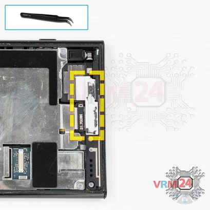 How to disassemble Sony Xperia XZ1, Step 6/1