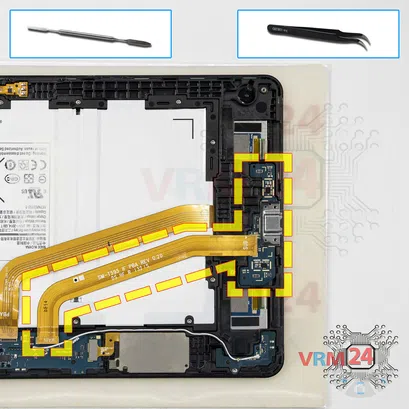 How to disassemble Samsung Galaxy Tab A 10.5'' SM-T595, Step 7/1