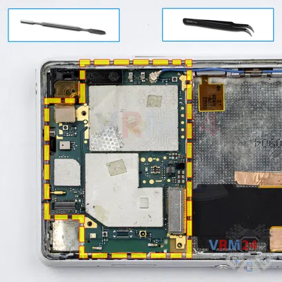 Cómo desmontar Sony Xperia Z3v, Paso 14/1