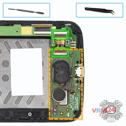 Cómo desmontar Alcatel OT POP C7 7041D, Paso 5/1