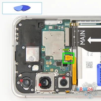 Как разобрать Samsung Galaxy S24 FE SM-S721, Шаг 7/1