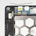 Como desmontar Samsung Galaxy Tab A 9.7'' SM-T555, Passo 12/2