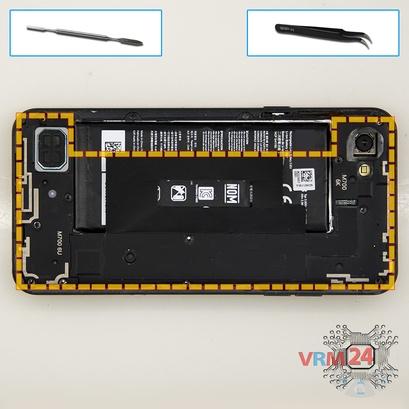 How to disassemble LG Q6α M700, Step 3/1
