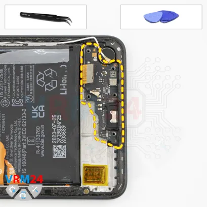 How to disassemble Huawei Nova 11i, Step 10/1