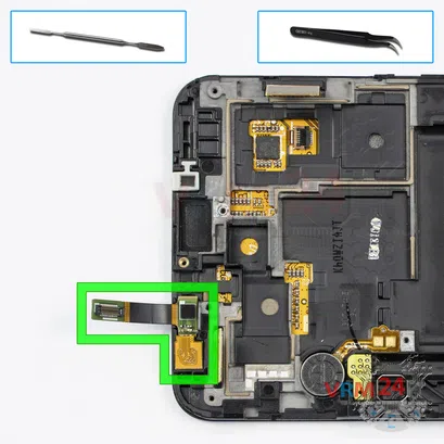 Cómo desmontar Samsung Galaxy Note SGH-i717, Paso 17/1