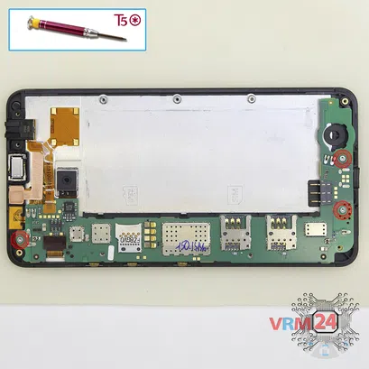 Cómo desmontar Microsoft Lumia 640 XL RM-1062, Paso 5/1