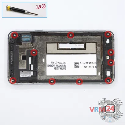 How to disassemble Samsung Galaxy A3 SM-A300, Step 2/1