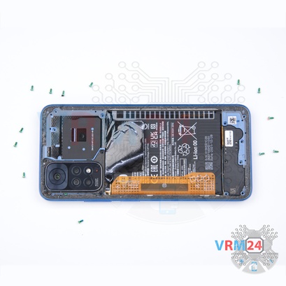 How to disassemble Xiaomi Redmi Note 11, Step 4/2