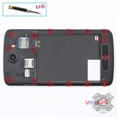 How to disassemble Philips Xenium I928, Step 3/1