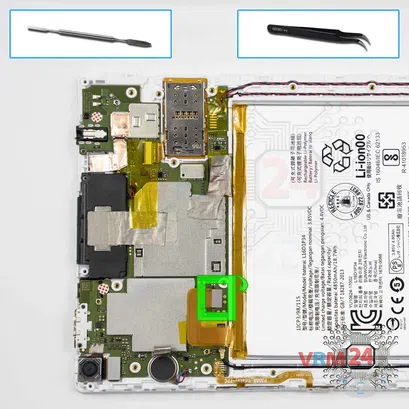 Как разобрать Lenovo Tab 4 TB-8504X, Шаг 7/1