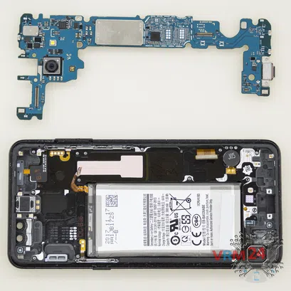 How to disassemble Samsung Galaxy A8 (2018) SM-A530, Step 9/2