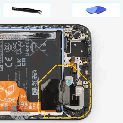 Cómo desmontar Huawei Nova 13, Paso 14/1