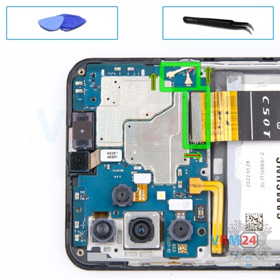 Cómo desmontar Samsung Galaxy A23 SM-A235, Paso 12/1