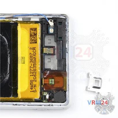 Cómo desmontar Sony Xperia Z3v, Paso 6/2