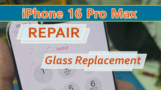 Reparación Apple iPhone 16 Pro Max – Cristal roto del módulo de ...