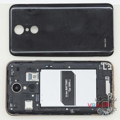 How to disassemble LG K10 (2017) M250, Step 1/2