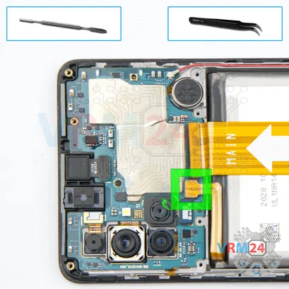 Como desmontar Samsung Galaxy M51 SM-M515 por si mesmo, Passo 6/1