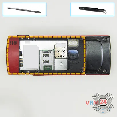 How to disassemble Nokia 6700 slide RM-576, Step 6/1