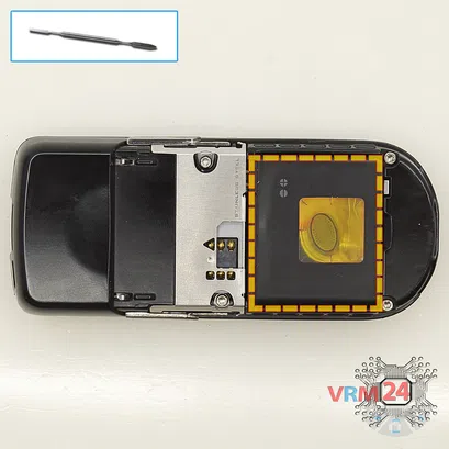 How to disassemble Nokia 8800 Sirocco RM-165, Step 2/1