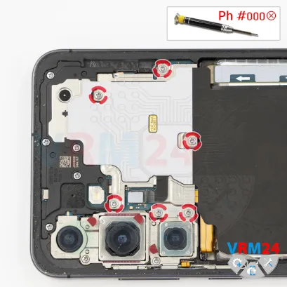 How to disassemble Samsung Galaxy S24+ SM-S921, Step 4/1