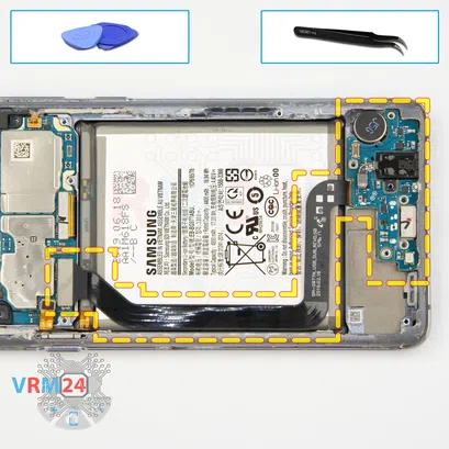 How to disassemble Samsung Galaxy S10 5G SM-G977, Step 12/1