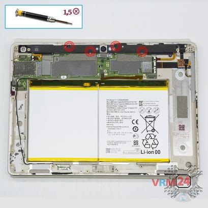 How to disassemble Huawei MediaPad M2 10'', Step 12/1