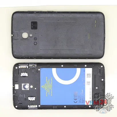 How to disassemble Alcatel OT POP 2 7043K, Step 1/2