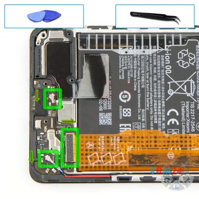 How to disassemble Xiaomi POCO X5 Pro, Step 12/1