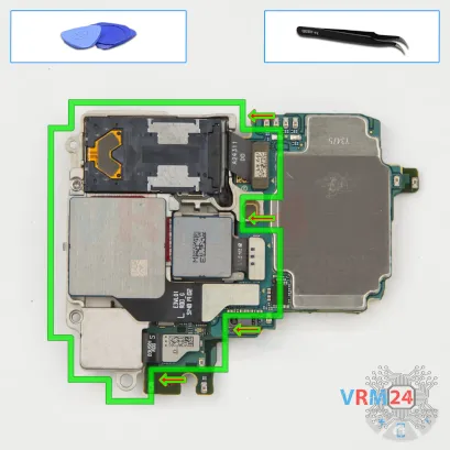How to disassemble Samsung Galaxy S24 Ultra SM-S928, Step 19/1