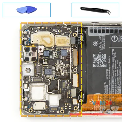 How to disassemble Xiaomi POCO F4, Step 16/1