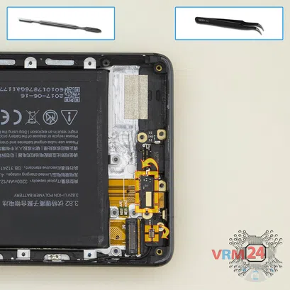 How to disassemble ZTE Nubia Z17, Step 14/2