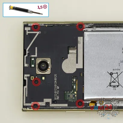 Cómo desmontar Sony Xperia XA2 Ultra, Paso 4/1
