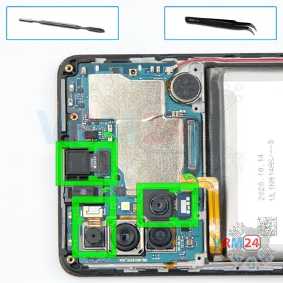 Como desmontar Samsung Galaxy M51 SM-M515 por si mesmo, Passo 10/1