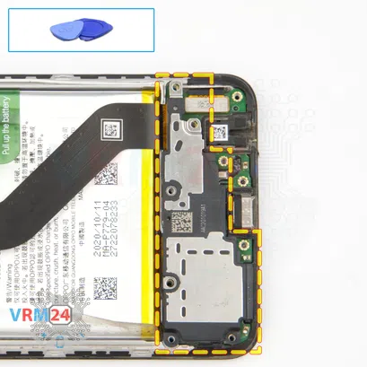 How to disassemble Oppo Reno4 Lite, Step 9/1