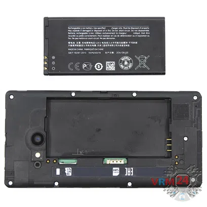 How to disassemble Nokia Lumia 735 RM-1038, Step 2/2