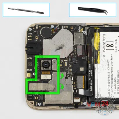 Como desmontar Motorola Moto M TX1663 por si mesmo, Passo 10/1