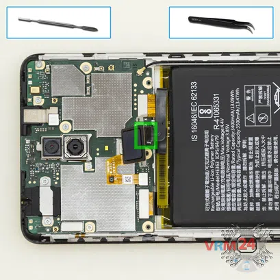 Como desmontar Nokia 3.1 Plus TA-1104 por si mesmo, Passo 5/1